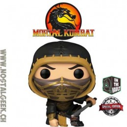 Funko Funko Pop N°1058 Games Mortal Kombat Scorpion (Metallic) Vaulted Exclusive Vinyl Figure