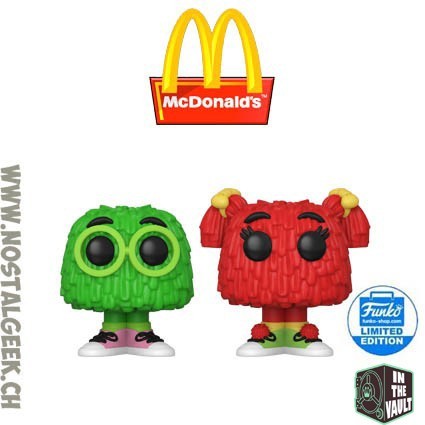 Funko Funko Pop N°Ad Icons McDonald's Fry Guys (Green & Red) (2-Pack) Vaulted Edition Limitée