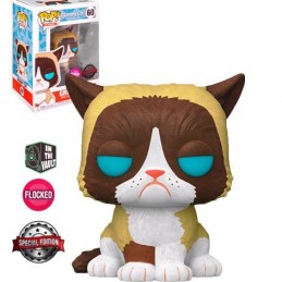 Funko Funko Pop N°60 Icons Grumpy Cat Flocked Vaulted Edition Limitée