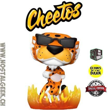 Funko Funko Pop N°117 Ad Icons Cheetos Chester Cheetah (Flames) Vaulted GITD Exclusive Vinyl Figure