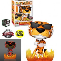 Funko Funko Pop N°117 Ad Icons Cheetos Chester Cheetah (Flames) Vaulted Phosphorescent Edition Limitée