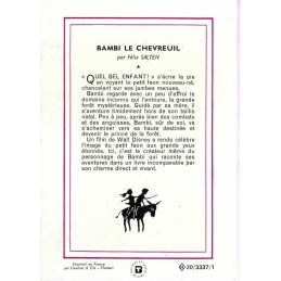 Bibliothèque Rose Bambi le Chevreuil Livre d'occasion Bibliothèque Rose