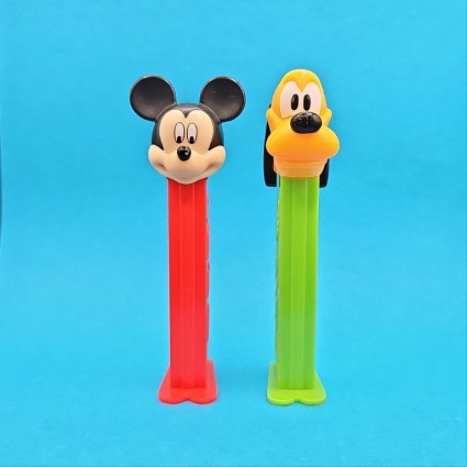 Pez Disney Mickey Mouse & Pluto Distributeurs de Bonbons Pez d'occasion (Loose)
