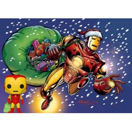 Funko Funko Pop N°1282 Marvel Holidays Iron Man with gifts Vinyl Figure