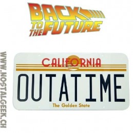 Back To the Future Metal plate OUTATIME (19x38cm)