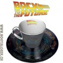 Retour vers le futur Tasse à café miroir et soucoupe DeLorean
