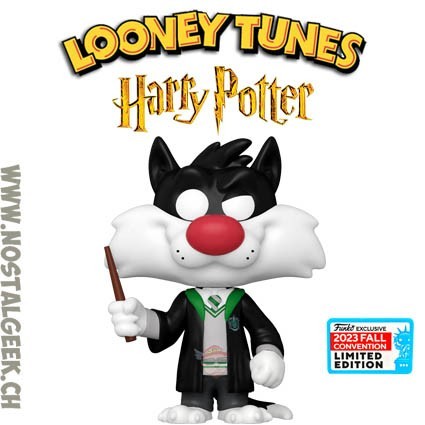 Funko Funko Pop N°1336 NYCC 2023 Looney Tunes X Harry Potter Sylvester Cat Slytherin Exclusive Vinyl Figure
