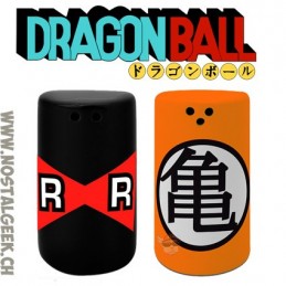 Dragon Ball Salt & Pepper Shakers Kame & Red Ribbon