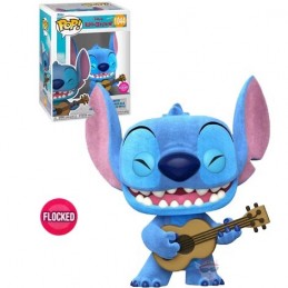 Funko Funko Pop N°1044 Disney Lilo et Stitch - Stitch with Ukulele Flocked Edition Limitée