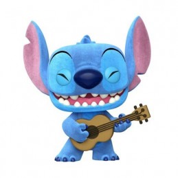 Funko Funko Pop N°1044 Disney Lilo et Stitch - Stitch with Ukulele Flocked Edition Limitée