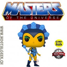 Funko Funko Pop N°86 Retro Toys Masters of The Universe (MOTU) Evil-Lyn Phosphorescent Edition Limitée