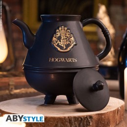 AbyStyle Harry Potter Teapot with Hogwarts cauldrons set