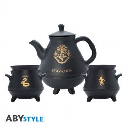 AbyStyle Harry Potter Teapot with Hogwarts cauldrons set