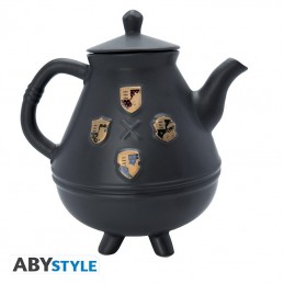 AbyStyle Harry Potter Teapot with Hogwarts cauldrons set