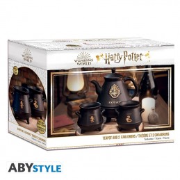 AbyStyle Harry Potter Teapot with Hogwarts cauldrons set