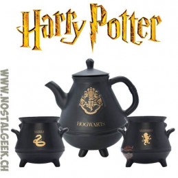 AbyStyle Harry Potter Teapot with Hogwarts cauldrons set