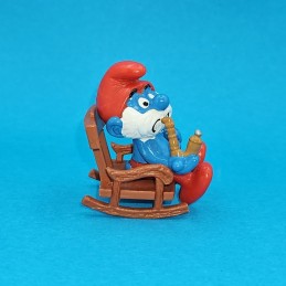 Schleich The Smurfs - Papa smurf rocking chair second hand Figure (Loose)