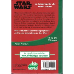 Bibliothèque Rose Star Wars La Biographie de Dark Vador Livre d'occasion Bibliothèque Verte