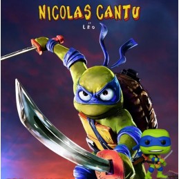 Funko Pop N°1391 TMNT: Mutant Mayhem Leonardo Vinyl Figur
