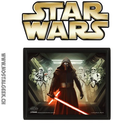 Star Wars - Episode VII Kylo Ren - 3D lenticular cadre