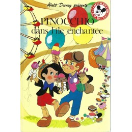 Disney Mickey Club du Livre Pinocchio dans l'île enchantée Gebrauchtbuch