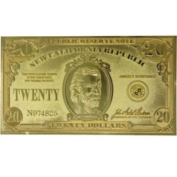 Fallout: New Vegas NCR $20 Bill 24 K Gold Plated Limited Edition