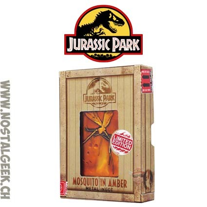 Jurassic Park Mosquito in Amber Metal Ingot Limited Edition