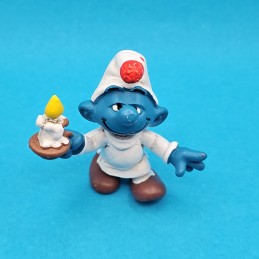 Schleich The Smurfs Sleepy Smurf with candle 1979 second hand Figure (Loose)