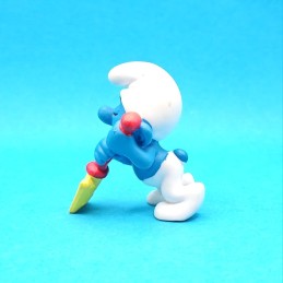 Schleich The Smurfs Lazy Shovel Smurf 1978 second hand Figure (Loose)
