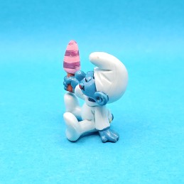 Schleich Smurfs - Baby Smurf with ice cream second hand Figure (Loose)