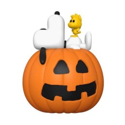 Funko Pop N°1589 Deluxe Peanuts Snoopy & Woodstock with Pumpkin Vinyl Figure