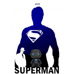 Funko Funko Pop DC Justice League Superman (Silhouette) Phosphorescent Edition Limitée