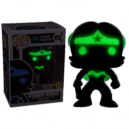 Funko Funko Pop DC Justice League Wonder Woman (Silhouette) Phosphorescent Edition Limitée