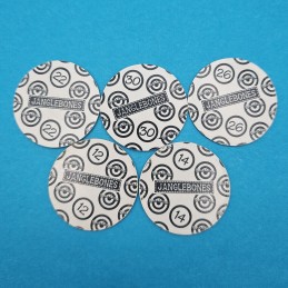 Janglebones Lot von 5 gebrauchten Pogs (Loose)