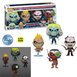 Funko Funko Pop Rocks Iron Maiden 4-Pack GITD Exclusive Vinyl Figures