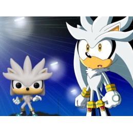 Funko Pop N°633 Sonic Silver GITD Exclusive Vinyl Figur