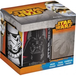 Mug Star Wars Darth Vader-Stormtrooper-Yoda-R2-D2