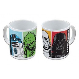 Mug Star Wars Darth Vader-Stormtrooper-Yoda-R2-D2