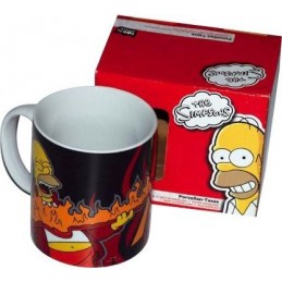 The Simpsons- "Homer Rocks" Mug Damaged Box.