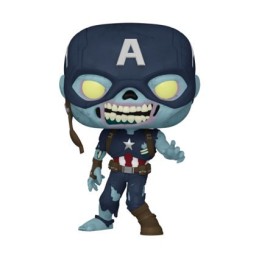 Funko Pop N°948 Marvel: What if...? Zombie Captain America Exclusive Vinyl Figure