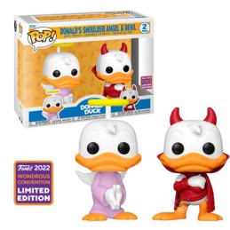 Funko Pop Wondrous Convention 2022 Donald Duck’s Shoulder Angel & Devil 2-Pack Edition Limitée