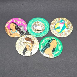 Pocahontas Set of 5 second hand Pogs (Loose)