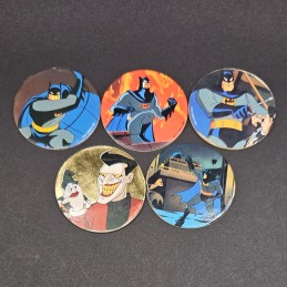 Batman Animated Series Lot von 5 gebrauchten Pogs (Loose)