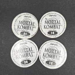 Mortal Kombat Lot de 4 Pogs d'occasion (Loose).