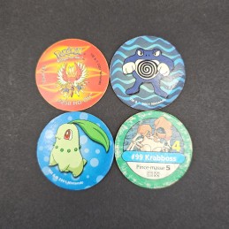 Pokemon Lot de 4 Pogs d'occasion (Loose) Lot 2