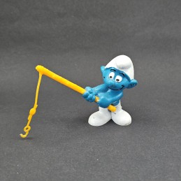 Schleich Schtroumpf Pêcheur Figurine d'occasion (Loose)