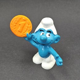 Schleich Schtroumpf Pièce de monnaie Figurine d'occasion (Loose)