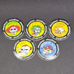 Janglebones Set of 5 second hand Pog (Loose).