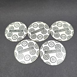 Janglebones Lot de 5 Pogs d'occasion (Loose).