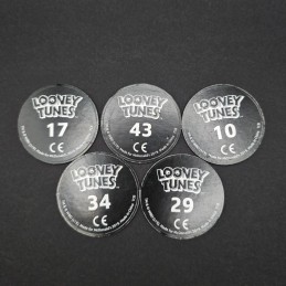 Looney Tunes Set of 6 second hand Pog (Loose) Lot 3